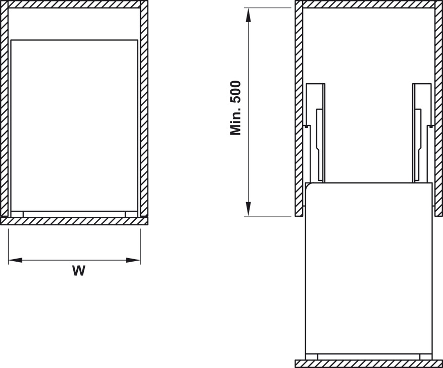 Bộ Đựng Dao Thớt Chai Lọ Sonata 400mm Hafele 549.20.020 – ảnh 6