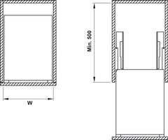 Rổ gia vị SONATA 250mm (có khay đũa) Hafele 549.20.010 ảnh 6