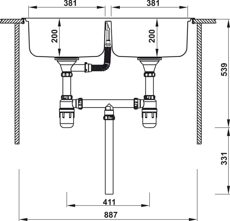 Bộ Xả Cho Chậu 2 Hộc Hafele 567.25.875 - Hướng dẫn lắp đặt bộ xả Cho chậu 2 hộc Hafele 567.25.875 Bộ Xả Cho Chậu 2 Hộc Hafele 567.25.875 - Hướng dẫn lắp đặt bộ xả Cho chậu 2 hộc Hafele 567.25.875