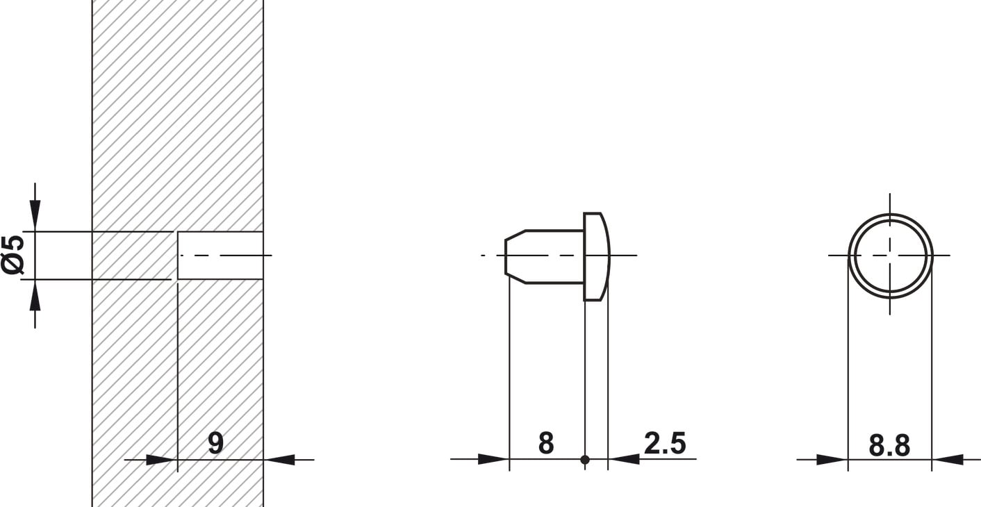 Chặn Cửa Giảm Ồn Lắp Qua Lỗ Khoan Hafele 356.20.460 - Lưu ý khi lắp phụ kiện cửa đi Chặn Cửa Giảm Ồn Lắp Qua Lỗ Khoan Hafele 356.20.460 - Lưu ý khi lắp phụ kiện cửa đi
