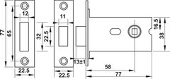 Thân Khóa & Chốt Vệ Sính Hafele 902.54.290 ảnh 2