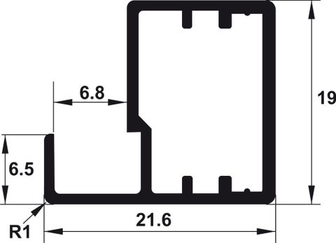 Khung Nhôm Alusion N01 Hafele 563.58.303