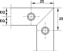 Bas Nối Góc Hafele 260.26.998 ảnh 2