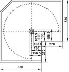 Mâm Xoay Mezzo 270º 800mm Cucina 548.37.210 ảnh 4
