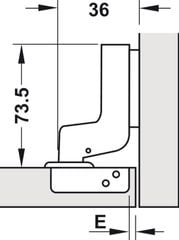 Bản Lề Lọt Lòng Metalla SM DIY 110º Hafele 493.03.023