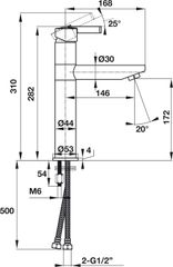 Vòi Trộn Roots 170 Hafele 495.61.144 ảnh 2