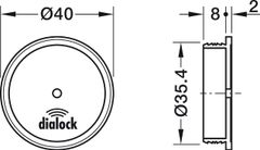 Ăng-ten FAN 200 D=40mm L=3m Hafele 237.59.061 ảnh 2