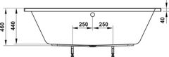 Bồn Tắm Âm Hình Vuông Nagoya 1700 Hafele 588.79.602 ảnh 2