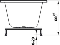 Bồn Tắm Âm Hình Vuông Nagoya 1500 Hafele 588.79.603 ảnh 4