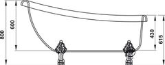 Bồn Tắm Độc Lập Nagoya 1550 Hafele 588.99.630 ảnh 6