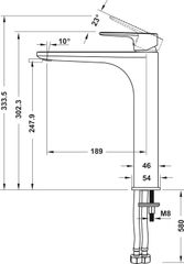 Vòi Trộn Kobe 240 Hafele 589.15.002 ảnh 3