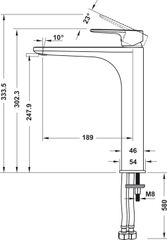 Vòi Trộn Kobe 240 Đen Hafele 589.15.032 ảnh 2