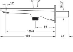 Vòi Xả Bồn 2 Đường Nước Kobe Hafele 589.15.061 ảnh 3