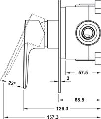 Bộ Trộn Âm 1 Đường Nước Kobe Hafele 589.15.008 ảnh 3