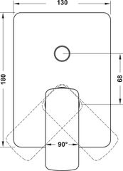 Bộ Trộn Âm 2 Đường Nước Hafele 589.15.037 ảnh 2