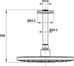 Sen Đầu Gắn Trần Airsense 227R Hafele 485.60.703 ảnh 3