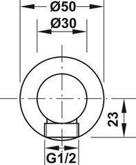 Bộ Tiếp Nước Dạng Tròn Hafele 485.60.008 ảnh 3