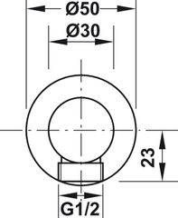Bộ Tiếp Nước Dạng Tròn Hafele 485.60.060 ảnh 3