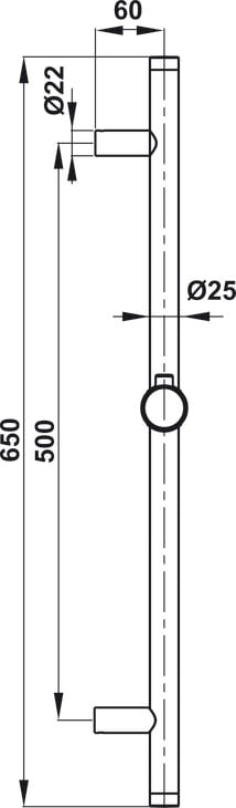 Thanh Trượt 650R Cho Sen Tay Hafele 485.60.704 - Thanh trượt sen tay 650R Hafele 485.60.704 cho không gian cao cấp