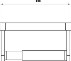 Giá Treo Giấy Vệ Sinh Mặt Kính Đen Hafele 495.80.233 ảnh 3