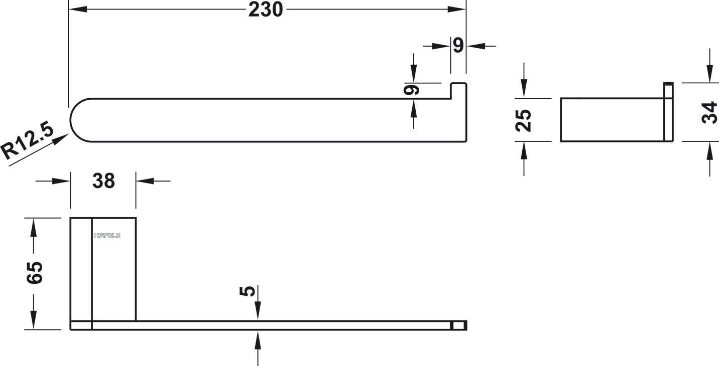 Bộ Phụ Kiện Nhà Tắm Chiba Hafele 499.98.350 – ảnh 6