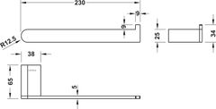 Bộ Phụ Kiện Nhà Tắm Chiba Hafele 499.98.351 ảnh 6