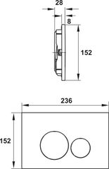 Nút Nhấn Xả Thải Mechanical Tròn Hafele 588.73.544 ảnh 2