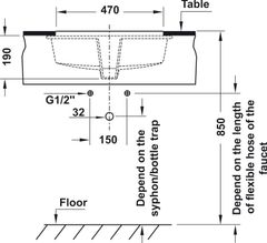 Chậu Lavabo Âm Bàn Sapporo 545 Hafele 588.79.014 ảnh 4