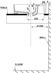Chậu Lavabo Sứ Đặt Bàn Sapporo 420 Hafele 588.79.031 ảnh 5