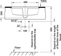 Chậu Sứ Lavabo Âm Bàn Sapporo 570 Hafele 588.79.015 ảnh 4
