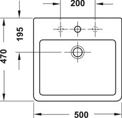Chậu Rửa Lavabo Đặt Bàn Vero Duravit Hafele 588.45.024 ảnh 2