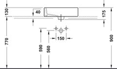 Chậu Rửa Lavabo Đặt Bàn Vero Duravit Hafele 588.45.024 ảnh 3