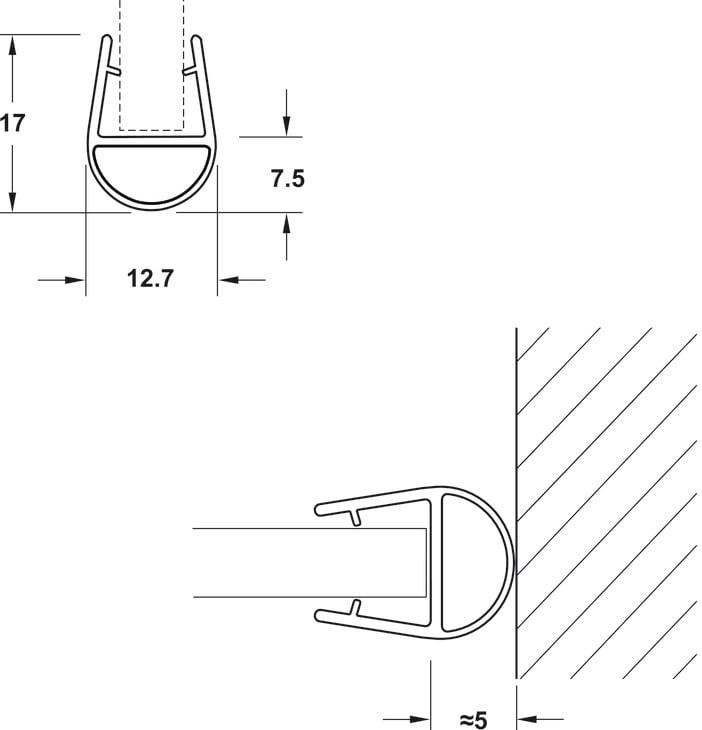 Ron Cửa Kính 10 - 12mm Hafele 950.50.015 - Những bước lắp đặt phụ kiện cửa trượt Ron Cửa Kính 10 - 12mm Hafele 950.50.015 - Những bước lắp đặt phụ kiện cửa trượt
