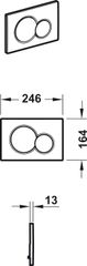 Nút Nhấn Xả Bồn Cầu Sigma01 Geberit Hafele 588.53.500 ảnh 2