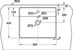 Chậu Lavabo Sứ Đặt Bàn Sapporo 500 Hafele 588.79.032 ảnh 2
