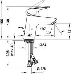 Vòi Trộn Lavabo Logis 70 Hansgrohe 589.52.405 ảnh 2