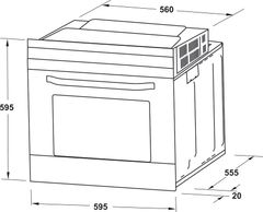 Lò Nướng Âm Tủ HO-6T70A Hafele 538.01.441 ảnh 3