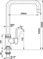 Vòi Rửa Chén HT21-CC1F245U Hafele 577.55.260 ảnh 4