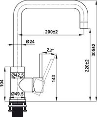 Vòi Rửa Chén HT21-CH1F220U Hafele 577.55.250 ảnh 4