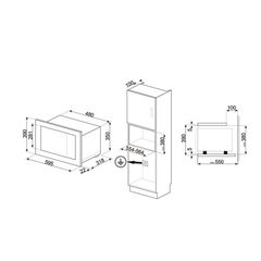 Lò Vi Sóng Âm Tủ FMI120S2 Smeg 536.34.192 ảnh 2