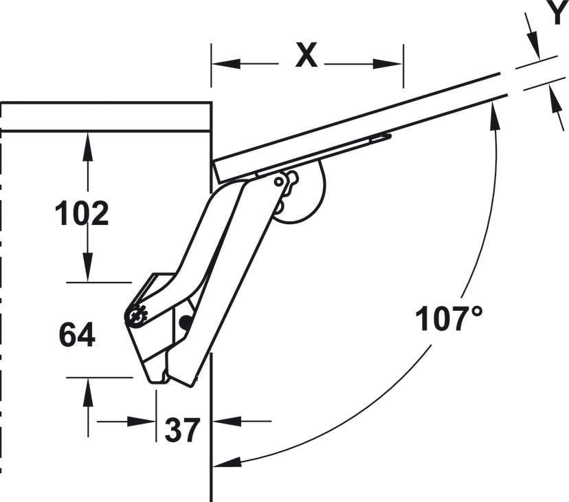 Tay Nâng Free Space Loại B Hafele 493.05.910 – ảnh 6