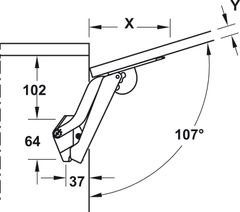 Tay Nâng Free Space Loại E Hafele 493.05.923 ảnh 6