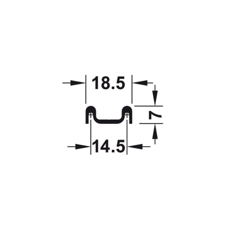 Ray trượt dưới 2500 MM Hafele 415.11.622 Ray trượt dưới 2500 MM Hafele 415.11.622