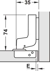 Bản Lề Lọt Lòng Metalla SM 110º DIY Hafele 483.01.722