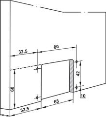 Phụ Kiện Cửa Trượt Tủ Slido Classic 50 IF Hafele 401.30.004 ảnh 4