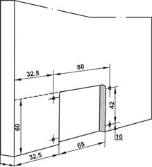 Phụ Kiện Cửa Trượt Tủ Slido Classic 50 IF Hafele 401.30.003 ảnh 4