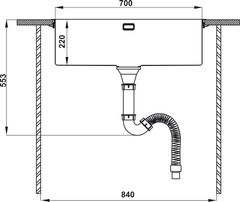 Chậu Rửa Inox HS21-SSN1S80 Hafele 567.94.060 ảnh 4