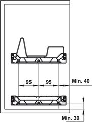 Giá Đựng Chén Bát Presto 600mm Hafele 544.40.003 ảnh 4