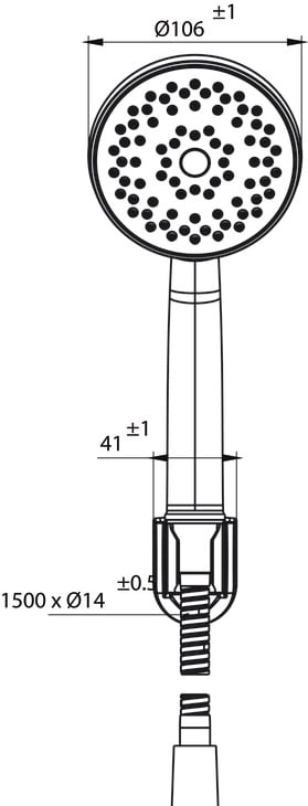 Bộ Sen Tay Airsense 100R Hafele 495.60.685 - Sen tay, sen đầu và cây sen trong phòng tắm