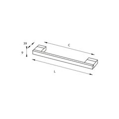 Tay Nắm Nhôm 359mm Hafele 107.55.938 ảnh 2